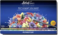 Akvarell színes ceruza készlet, hatszögletű, fémdobozos, STAEDTLER "Mars® Lumograph® 104", 120 különböző szín, (120 db)