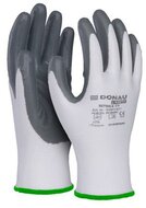 Szerelőkesztyű, nitril, DONAU "Safety 01",11/XXL méret, szürke, (12 pár)