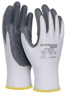 Szerelőkesztyű, nitril, DONAU "Safety 01", 8/M méret, szürke, (12 pár)