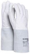 Védőkesztyű, TIG, kecskebőr, DONAU "Safety" , 10/XL méret, fehér-szürke