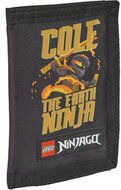 Pénztárca, tépőzáras, LEGO "Ninjago Cole", fekete-mintás
