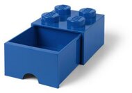 Tárolódoboz, fiókos, LEGO "Brick", kék