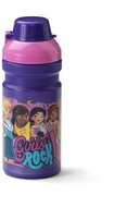 Kulacs, 390 ml, LEGO "Friends", lila-rózsaszín-mintás