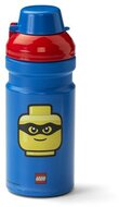 Kulacs, 390 ml, LEGO "Classic", kék-piros-mintás