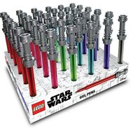 Zseléstoll display, 0,7 mm, fénykard, LEGO "Star Wars", 6 különböző szín, (36 db)