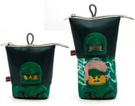 Tolltartó, cipzáras, pop-up, LEGO "Ninjago Lloyd", fekete-zöld-mintás