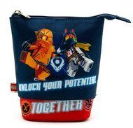Tolltartó, cipzáras, pop-up, LEGO "Ninjago Together", kék-piros-mintás