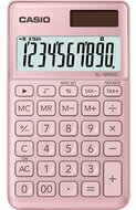 Zsebszámológép, 10 számjegy, CASIO "SL 1000", világos rózsaszín