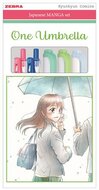 Írószer készlet, ZEBRA "Manga Set, One Umbrella", 5 darabos, (5 db)