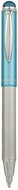 Golyóstoll, 0,24 mm, teleszkópos, rozsdamentes acél, világoskék tolltest, ZEBRA "Telescopic Metal Stylus", kék