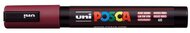 Dekormarker, 1,8-2,5 mm, UNI "Posca PC-5M", vörösbor