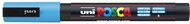Dekormarker, 0,9-1,3 mm, UNI "Posca PC-3M", világoskék