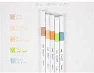 Uni Emott No.6 Nature Colors 5db-os vegyes színű tűfilc készlet