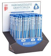 Grafitceruza display, háromszögletű, HB,B,2B, ICO "Signetta", (184 db)