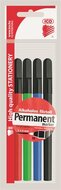 Alkoholos marker készlet, OHP, 1 mm, M, ICO, 4 különböző szín, (4 db)