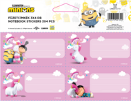 ICO Minions 4db/ív füzetcímke
