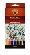 Akvarell ceruza készlet, KOH-I-NOOR "Mondeluz 3716/12" 12 különböző szín, (12 db)