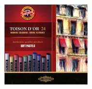 Porpasztell-kréta, puha, KOH-I-NOOR "Toison 8514/24", 24 különböző szín, (24 db)