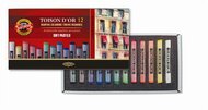 Porpasztell-kréta, puha, KOH-I-NOOR "Toison 8512/12", 12 különböző szín, (12 db)
