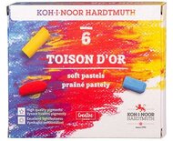 Porpasztell-kréta, puha, KOH-I-NOOR "Toison 8511/6", 6 különböző szín, (6 db)