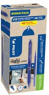 Rollertoll, 0,35 mm, törölhető, nyomógombos, PILOT "Frixion Clicker, Bonus Pack", kék + betét, (24 db)