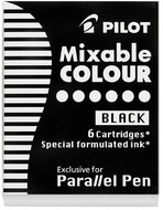 Töltőtoll patron, PILOT "Parallel Pen", fekete, (6 db)