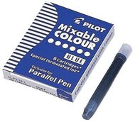 Töltőtoll patron, PILOT "Parallel Pen", kék, (6 db)