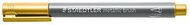 Dekormarker, 1-6 mm, STAEDTLER "8321", arany
