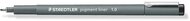 Tusfilc, 1 mm, STAEDTLER "Pigment Liner 308", fekete