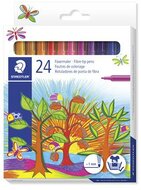 Filctoll készlet, 1 mm, STAEDTLER "325", 24 különböző szín, (24 db)
