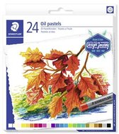 Olajpasztell kréta, STAEDTLER "2420", 24 különböző szín, (24 db)