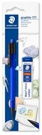 Nyomósirón és grafitbél, 0,5 mm, STAEDTLER "Graphite 777", vegyes színek, (2 db)