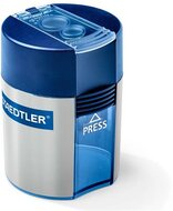Hegyező, kétlyukú, tartályos, STAEDTLER "512", kék