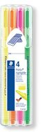 Szövegkiemelő készlet, 1-4 mm, STAEDTLER "Triplus 362", 4 különböző szín, (4 db)