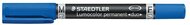 Alkoholos marker, 0,6/1,5 mm, kúpos, kétvégű, STAEDTLER "Lumocolor® duo 348", kék