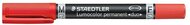 Alkoholos marker, 0,6/1,5 mm, kúpos, kétvégű, STAEDTLER "Lumocolor® duo 348", piros