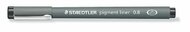 Tusfilc, 0,8 mm, STAEDTLER "Pigment Liner 308", fekete