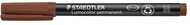 Alkoholos marker, OHP, 1 mm, STAEDTLER "Lumocolor® 317 M", barna