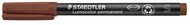 Alkoholos marker, OHP, 0,4 mm, STAEDTLER "Lumocolor® 313 S", barna
