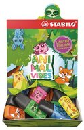 Szövegkiemelő display, 2-5 mm, STABILO "Boss Mini Animal Vibes", vegyes, (50 db)