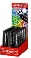 Szövegkiemelő display, marker, 2-5 mm, STABILO "BOSS original NatureCOLORS", fekete, (15 db)