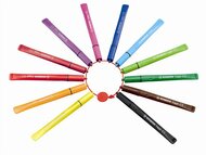 Filctoll készlet, 1 mm, STABILO "Cappi", 12 különböző szín, (12 db)