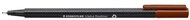 Tűfilc, 0,3 mm, STAEDTLER "Triplus 334", középbarna