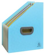 Harmonika iratpapucs, 265x325 mm, PP, 12 rekeszes, EXACOMPTA "Pop'NCo", ciánkék