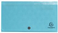 Harmonikamappa, 260x140 mm, PP, 7 rekeszes, EXACOMPTA "Pop'NCo", ciánkék