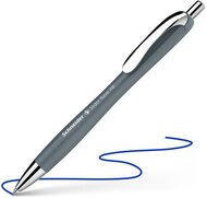 Golyóstoll, 0,7 mm, nyomógombos, SCHNEIDER "Slider Rave XB", szürke