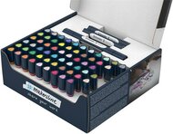 Kétvégű marker készlet, 72 darabos, SCHNEIDER "Paint-It 040 Twin marker Set complete", 30 különböző szín, (72 db)