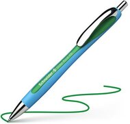 Golyóstoll, 0,7 mm, nyomógombos, SCHNEIDER "Slider Rave XB", zöld
