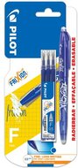 Rollertoll, 0,25 mm, törölhető, kupakos, PILOT "Frixion Ball", kék + betét, (2 db)