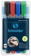 Alkoholos marker készlet, 1-3 mm, kúpos, SCHNEIDER "Maxx 130", 4 különböző szín, (4 db)